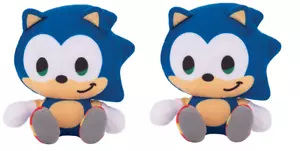 2 Sonic the Hedgehog Plush Stuffed Figure Doll Boys Girls Children Kids Toy Gift - Picture 1 of 5