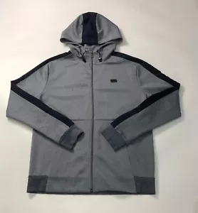 Sudadera con capucha Born Rich gris cremallera completa bolsillos laterales grandes para hombre - Imagen 1 de 11