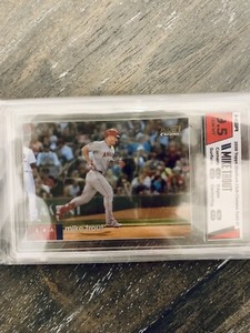 HGA 9.5 2020 Stadium Club Chrome Gold /50 Refractor Mike Trout #1 Angels POP 1