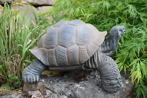 Schildkröte Landschildkröte Gartenfigur lebensechte Tierfigur Panzer Deko Neu - Bild 1 von 27