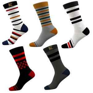 Radiant Choice Boys Crew Socks - 5 Pairs, 100% Cotton, Soft & Durable for School - Picture 1 of 23