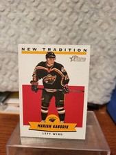 2000-01 Topps Heritage hockey Marion Gaborik insert new tradition NT10 rookie nr