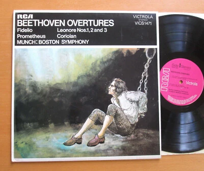 VICS 1471 Beethoven Overtures Charles Munch Boston Symphony RCA Stereo NEAR MINT - Image 1 of 4