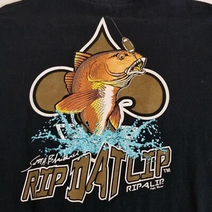 Rip A Lip Rip Dat Lip New Orleans Saints Football T Shirt Fish Wear Size 3XL  - Picture 1 of 12