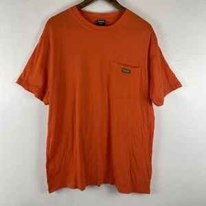 Filson Shirt Mens Large Orange Short Sleeve Pocket Tee Casual Logo Hunting - Picture 1 of 10