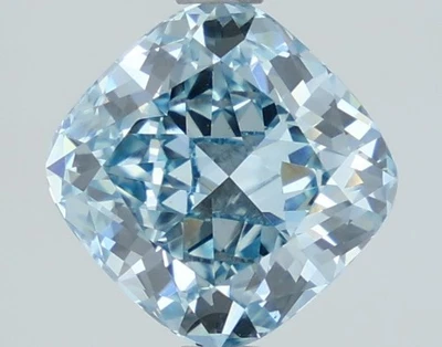 Cushion 2.07ct Fancy Intense Blue VVS2 IGI Certified Loose Lab Grown Diamond - Image 1 of 3