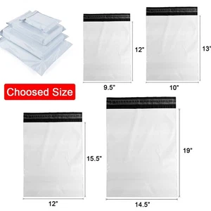 1000 Poly Versandtaschen Versandumschläge selbstklebend Versandtaschen für Kleidung 2 Mil - Bild 1 von 5