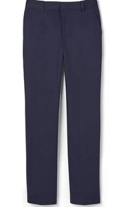French Toast Boys' Adjustable Waist Relaxed Slim Fit Pants Navy Size 10 NEW - Picture 1 of 4