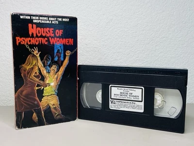 House Of Psychotic Women (VHS, 1988) Cult Horror Classic Starring Paul Naschy - Image 1 of 4