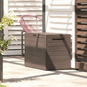Baule da Esterno 280L Marrone – Contenitore Multifunzionale 116x43,8x55cm - Foto 1 di 6