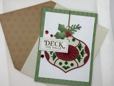 Stampin Up Handmade Christmas Greeting Card With Envelope - Image 1 of 2