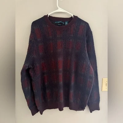Perry Ellis Sweater Mens SZ 2XLT Pullover Long Sleeve Cotton Wool Blend Texture - Image 1 of 4
