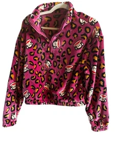 Giacca pile Paul Frank Julius rosa donna taglia extra small 1/4 zip - Foto 1 di 9