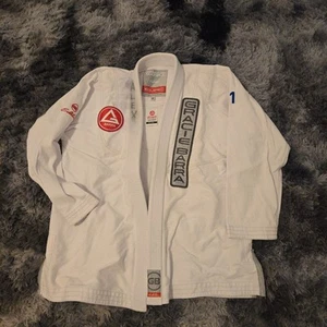 GRACIE BARRA GB EQUIPE EDITION Jiu-Jitsu Kimono White Size A3 Top Only - Picture 1 of 6