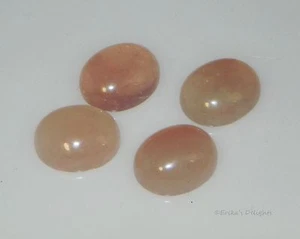 (8x6 - 12x10) ovaler Cabochon natürlicher Rosenquarz - Bild 1 von 1