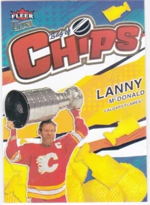 2022/23 FLEER ULTRA..LANNY McDONALD..BAG OF CHIPS..CARD # BC-8..FLAMES - Picture 1 of 2