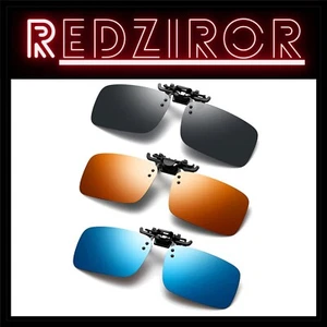 Stylish Clip-On Sunglasses with HD Polarized Lenses - Perfect for Any Activity - Picture 1 of 9