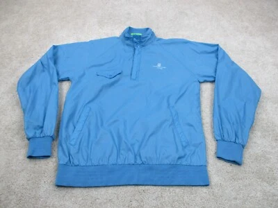 Jaqueta masculina vintage The Ritz-Carlton Naples Flórida pequena azul Izod corta-vento - Imagem 1 de 4