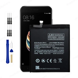 BN31 Batteria Per Xiaomi Mi A1 Mi 5X Redmi S2 Redmi Note 5A 3800 mAh + Arnese - Foto 1 di 6
