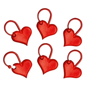 Addi Heart Shaped Stitch Markers - 6pcs - Picture 1 of 1