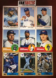2022 Topps Archives Toronto BLue Jays Base Card Team Set - 9 Cards Bo, Vlad etc - Picture 1 of 2