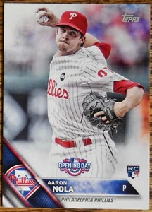 2016 Topps Opening Day #OD70 #70 Aaron Nola RC Rookie Philadelphia Phillies - Picture 1 of 1