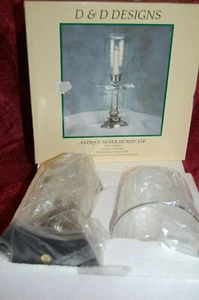 CANDLE HOLDER: VICTORIAN Hurricane Lantern Taper Stand New in Box - Picture 1 of 4