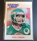 NEW YORK JETS Ken OBrien 1988 Starting lineup figure Kenner slu card