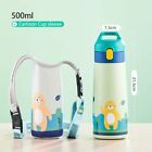 Cartoon Leak-Proof Vacuum Flask With Case: Kids Stainless Steel Straw Thermos Mu