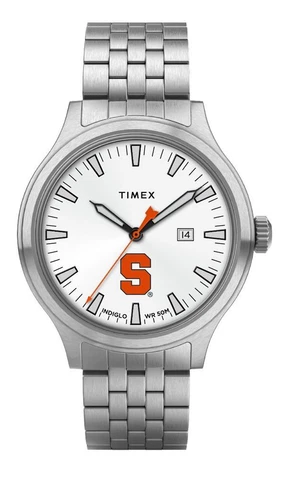 Men's Syracuse University Watch Stainless Steel Top Brass Cover