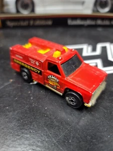 Vehículo de rescate Hot Wheels 1974 - Unidad de emergencia 51 camión de bomberos rojo diecast Malasia - Imagen 1 de 5