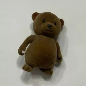 LI'L WOODZEEZ FIGURA OSO FAMILIA NIÑO HERMANO HERMANA DESNUDA SOLO MARRÓN - Imagen 1 de 3