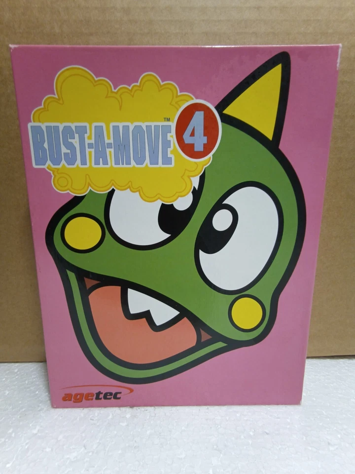 Bust-A-Move 4 aka Puzzle Bobble 4 PC Big Box, NEW! CIB, RARE - Vintage - RETRO! - Image 1 of 4