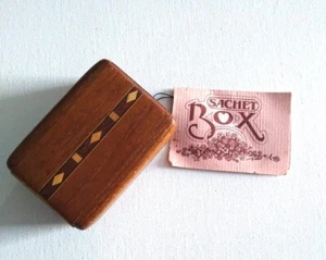 Heartwood Creations Wooden Sachet Box with Original Sachet! stash box keepsake - Picture 1 of 6