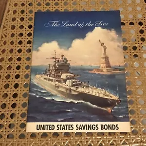 Folleto de bonos de ahorro vintage de Estados Unidos La tierra de los libres 1941 - Imagen 1 de 7