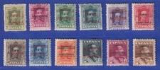Andorra (spanische Post) 1928 Freimarken mit Aufdruck Mi.-Nr. 1-12 Satz kpl. *