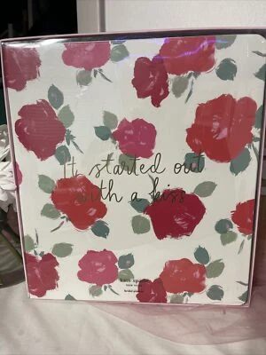 Kate Spade It Started Out With A Kiss Bridal Planner Brushy Rose New Sealed Box - Image 1 of 4