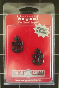 USN NAVY E-7 CHIEF PETTY OFFICER CPO SUBDUED SHIRT COLLAR RANK INSIGNIA PAIR SM - Picture 1 of 4
