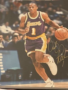 1992 Anthony Peeler Los Angeles Lakers 8x10 NBA Photo w/COA   BKP-165 - Picture 1 of 2