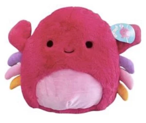 New 2022 Squishmallow 14” Pink Crab Cyra Kelllytoy FuzzAmallows Fuzzy Plush NWT - Picture 1 of 1