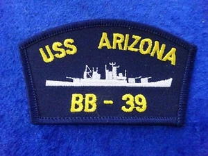 US Patch Abzeichen Marine USS Arizona BB-39 Schlachtschiff Battleship - Picture 1 of 2