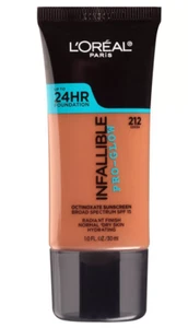 L'Oreal Paris Infallible Pro-Glow SPF Foundation, 24HR Coverage - Cocoa - 1 oz - Picture 1 of 1