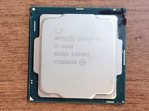 ORIGINAL!! INTEL i3-8100 3.6GHz QUAD CORE CPU PROCESSOR SR3N5 CM8068403377308 - Picture 1 of 2