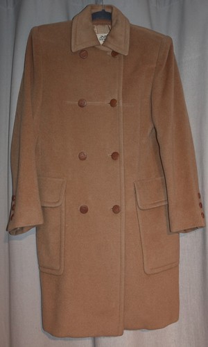 HERMÈS Cappotto donna beige Hermes Paris 100% capelli di cammello taglia 36 made in France