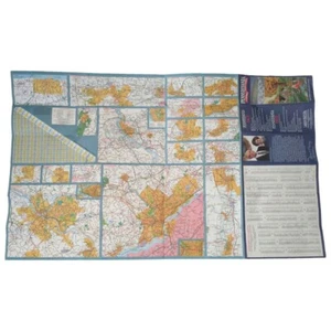 Vintage 1989 Road Map Pennsylvania Foldable Paper United States Travel Ephemera  - Bild 1 von 20