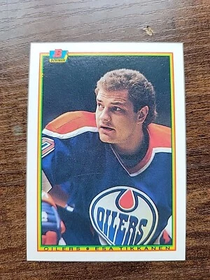 Esa Tikkanen 1990 Bowman #194 - Edmonton Oilers - NHL - Image 1 of 2