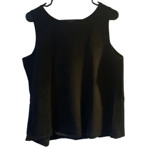 Pre Owned Women’s Susan Graver Crocheted Tank Top Size XL Casual Comfort - Picture 1 of 10