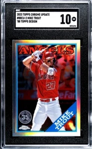 Mike Trout - 23 Topps Chrome ‘88 Design - SGC GEM MINT 10 - Picture 1 of 2