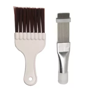 2Pcs Air Conditioner Condenser Fin Comb Cleaning Brush Evaporator Repair Tool - Picture 1 of 3