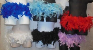 Feather tutu dance chandelle boa wear as a skirt 10 colors over 200 available - Picture 1 of 27